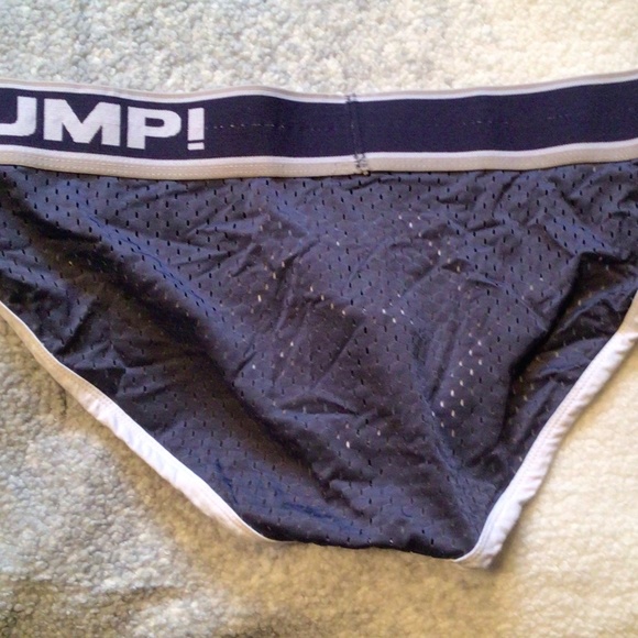 Pump, blue and white mesh brief , no tag but fits like medium which is what I am - Picture 4 of 4